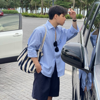 Áo sơ mi basic DaeOne vải Oxford, phong cách Hàn Quốc