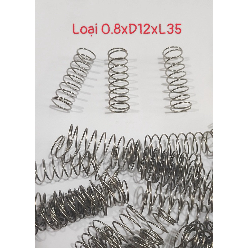 Lò xo inox D6, D9, D12mm