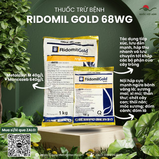 Thuốc trừ bệnh - ridomil gold 68wg - 100g