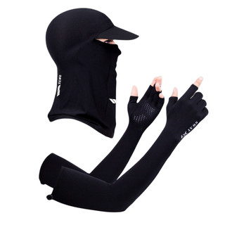 Combo khăn trùm đầu swat f3 kèm ống tay x7 chống nắng, gió, bụi hiệu quả