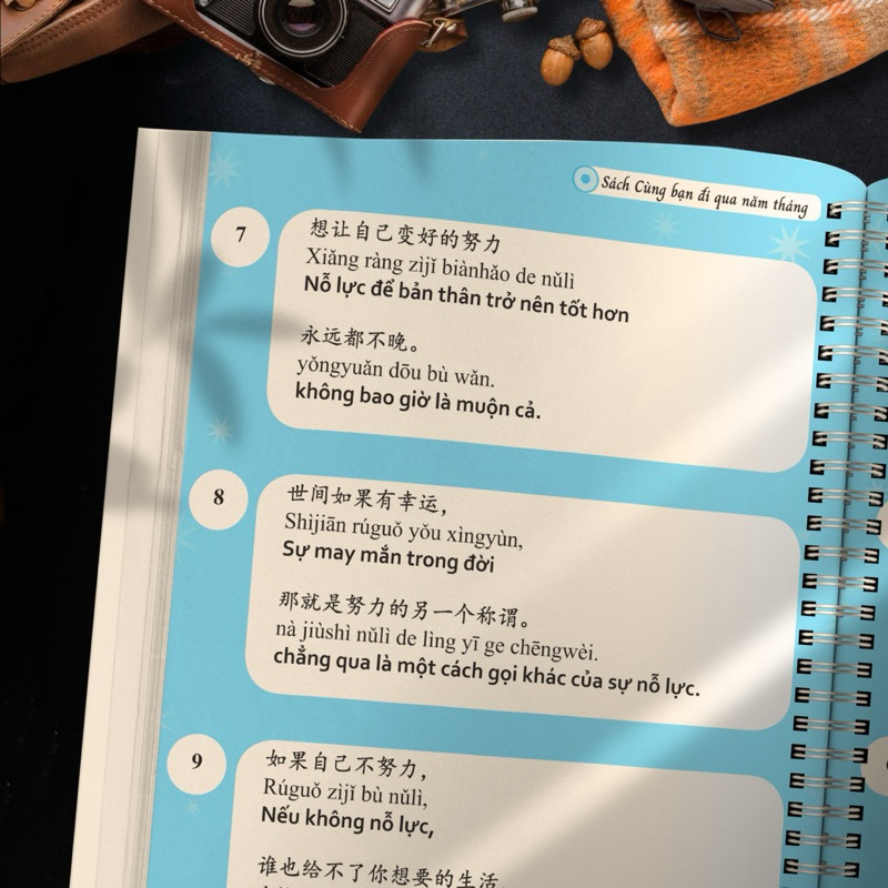 Sách-Combo:Cùng bạn đi qua năm tháng- sách song ngữ Trung - Việt