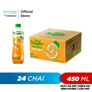 Thùng 24 Chai Nước Trái Cây Twister Cam (450ml/chai)