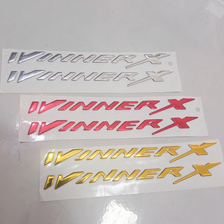 Bộ 2 tem Winner X 3D nổi Dán xe honda đủ màu chọn
