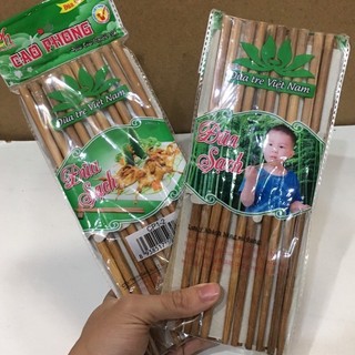 Vỉ 10 đôi đũa tre chất lượng cao hàng việt nam