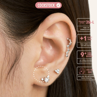 Khuyên tai 3 ngôi sao đá Three Stars2 CockStock