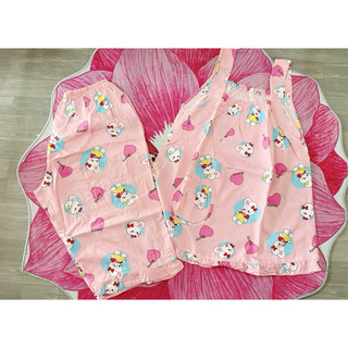 🐞Bộ tole (lanh)quần lửng áo dây số 2 ( 55kg - 62kg)🌺