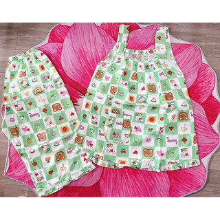 🐞Bộ tole (lanh)quần lửng áo dây số 2 ( 55kg - 62kg)🌺