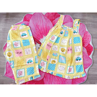 🐞Bộ tole (lanh)quần lửng áo dây số 2 ( 55kg - 62kg)🌺