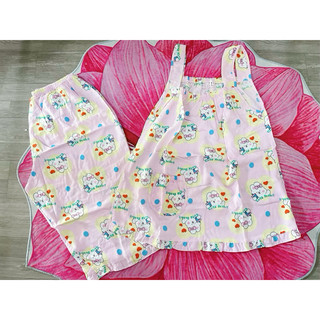 🐞Bộ tole (lanh)quần lửng áo dây số 2 ( 55kg - 62kg)🌺