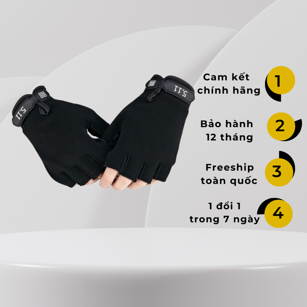 Bao tay chiến thuật 5.11 đi xe máy