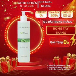 Nước hoa hồng Bio Phyto Refreshing Floslek Toner CHRISTINA 300ml se khít lỗ chân lông cân bằng độ ẩm