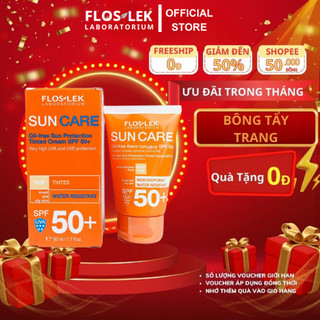 Kem chống nắng kiềm dầu cho da dầu mụn Floslek SPF50+ 50ml Chính hãng
