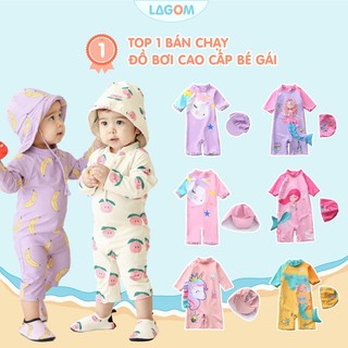 [7-23kg] Đồ Bơi Cho Bé Gái Đi Biển Điệu Đà Dễ Thương - Chống Nắng Giữ Nhiệt Bảo Vệ Cho Bé