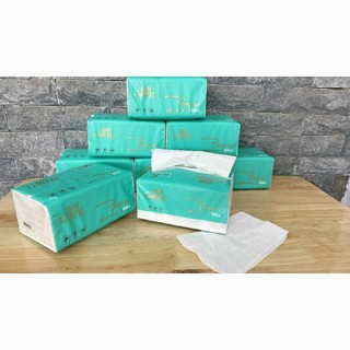Gói giấy ăn Caitong xanh nhạt - bịch 8 gói