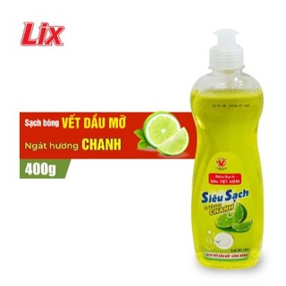 Nước rửa chén LIX siêu sạch hương chanh 400g