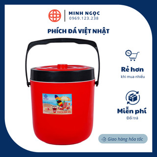 Phích đá việt nhật, phích đá giữ nhiêt, phích tròn, dung tích 22l, 28l- nhựa việt nhật