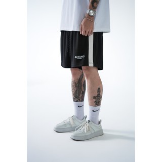 Quần Short Amand Easy - peasy Basic Short - Black/ Red/ Grey QS020