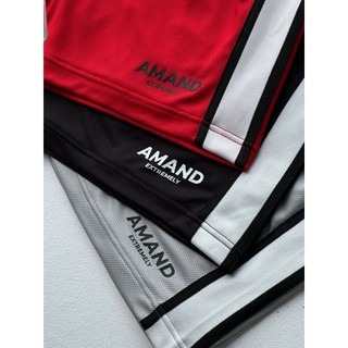 Quần Short Amand Easy - peasy Basic Short - Black/ Red/ Grey QS020