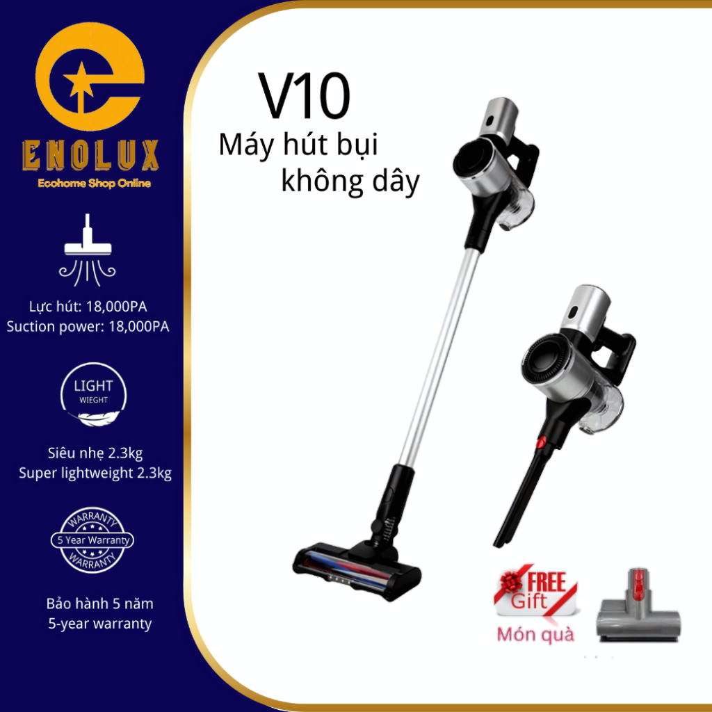 Máy hút bụi không dây ENOLUX V10/ V20 hoàn toàn mới. Máy hút bụi gia đình. Máy hút bụi cầm tay