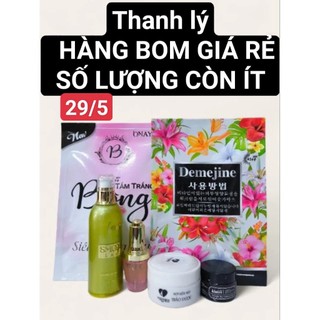 Hàng sale , hàng boom , thanh lý demejine,body , tắm trắng, mụn , nám , trắng da, nguyên combo 100k