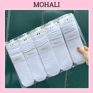 Vớ Tất Cổ Cao Trơn Cotton SET 5 ĐÔI tất nam nữ hàng loại 1 bao đổi trả MOHALI SVC036