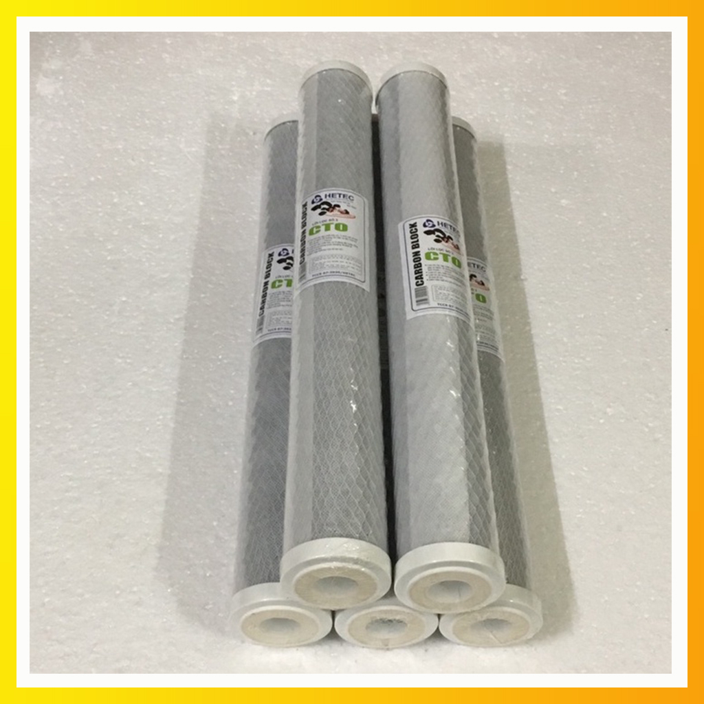 Lõi Lọc CTO 20 Inch, Lõi Lọc Than Hoạt Tính, Dùng Cho Máy Lọc Nước Có Trên Thị Trường