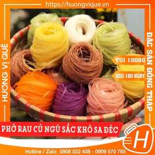 Phở rau củ ngũ sắc khô sa đéc - túi 1000g - đặc sản đồng tháp