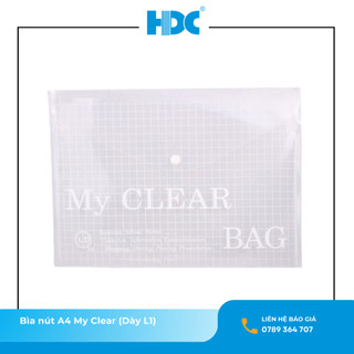 Bìa nút my clear a4, a5, bìa lưu trữ giấy tờ dày loại 1