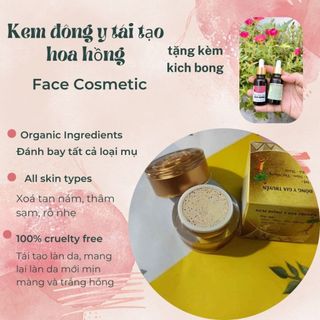 (Tặng cốt sâm)Hộp hoa hồng  Kem sạch mụn nám tái tạo đông y 30gr Làm đầy sẹo rỗ Cân bằng độ ẩm da