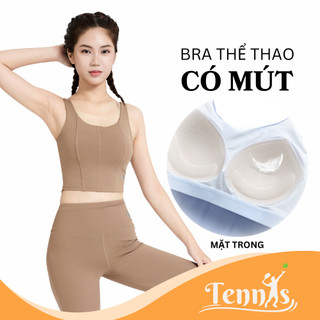 Áo Bra Thể Thao Nâng Ngực Thấm Hút Mồ Hôi, PEACTIVE Thời Trang Tennis Nữ Thoáng Khí ABR05