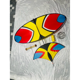 combo diều full cacbon 1m7 áo in nhiệt(diều+guồng+dây+sáo đơn)tặng kèm đèn quạt gió