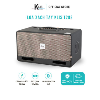 Loa xách tay mini klis acoustic creative kl288 hàng chất lượng cao kèm 2 micro không dây thu âm cực đỉnh
