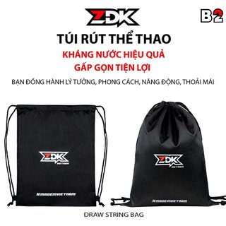 Túi dây rút thể thao ZDK B2, balo túi rút thời trang 2 ngăn đựng đồ dùng, có thể gấp gọn