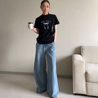 🔥hot 2024🔥áo thun nữ basic mẫu nơ faith in the future. áo phông baby tee chất cotton 4d mềm mại twiinshop