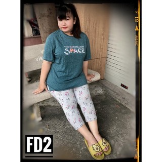 [HCM] (65-80kg) Đồ bộ bigsize lửng/ngố thun cotton 4 chiều. hongduyen2188.