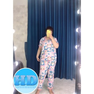 [HCM] (65-85kg) Đồ bộ bigsize satin lụa hàn TNQD.