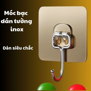  Móc Inox Dán Tường Chịu Lực 15KG Móc Treo Đồ Nặng Dán Tường Chất Lượng Cao