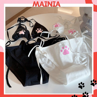 Set Nội Y COTTON Chân Mèo Cute Cao Cấp 301 Mainia Shop