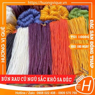 Bún rau củ ngũ sắc khô sa đéc - túi 1000g - đặc sản đồng tháp
