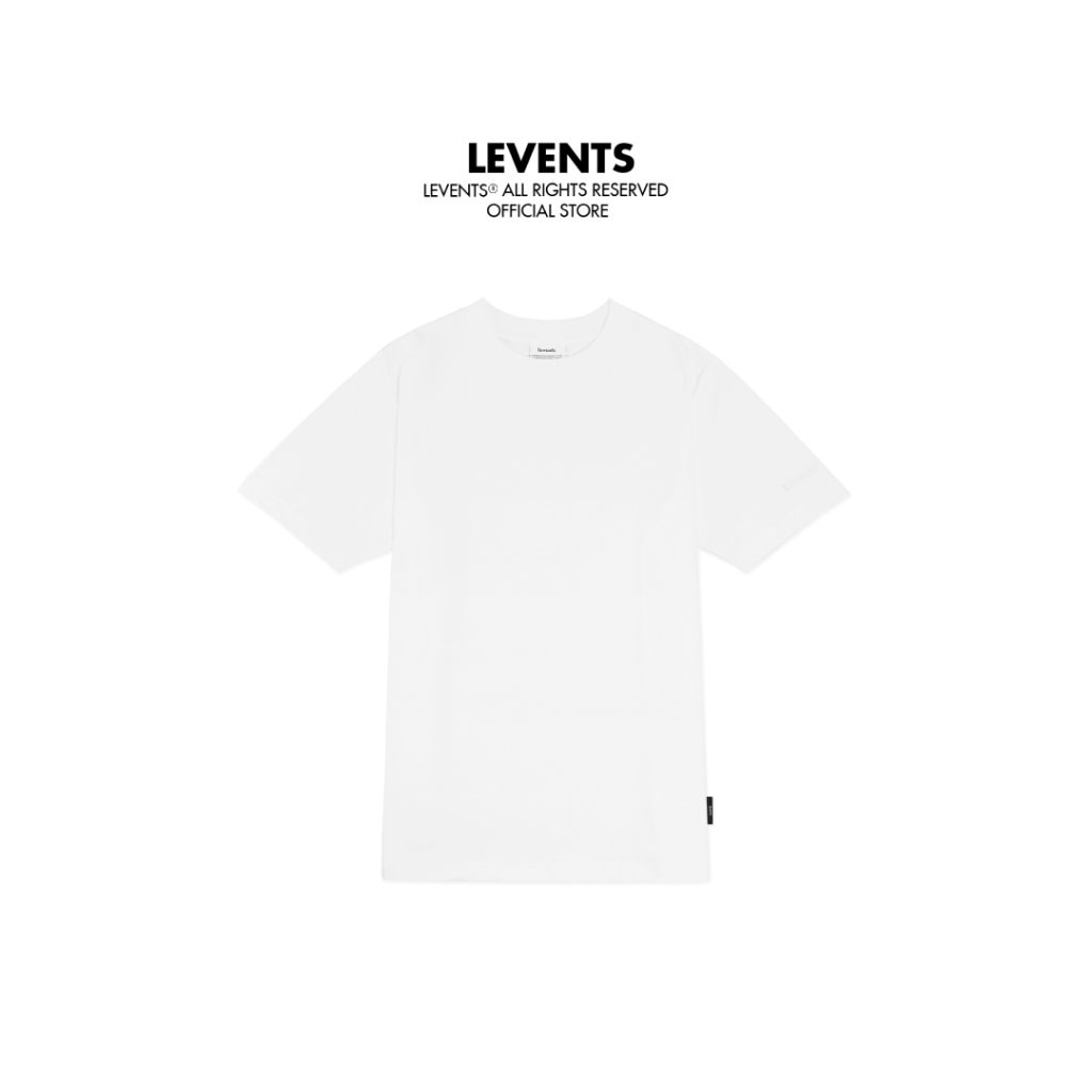 Áo thun Regular Fit Levents Blank/ White Tee 100% Cotton Unisex T-shirt