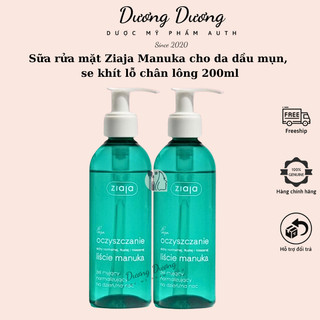 Sữa rửa mặt Ziaja Manuka cho da dầu mụn, se khít lỗ chân lông 200ml