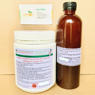 1Kg Hương bò dạng sệt từ Singapore - Hương bò làm giò chả, xúc xích, bò viên, nấu phở - Beef Paste Flavour