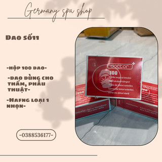 Dao nặn mụn số 11, dao mổ dùng trong tiểu phẫu, nặn mụn