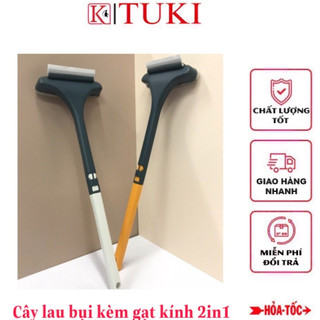 Cây gạt nước, lau bụi kính, cây lau kính mini cầm tay 2 mặt - đa năng, tiện dụng