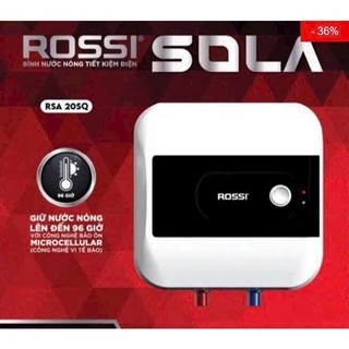 Bình nóng lạnh Rossi SOLA 15L (Titaniun chống giật).Hai đèn báo(White)
