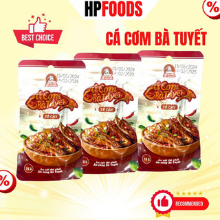 Cá Cơm Bà Tuyết Tê Cay ăn liền gói 18g-đồ ăn vặt cá cơm vị Tê Cay ăn Cùng Bà Tuyết