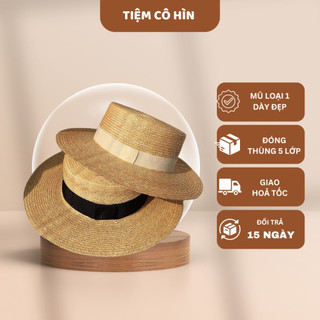 Mũ cói Gaucho cao cấp đi biển Tiệm Cô Hìn ship 1h đóng thùng không lo hỏng lỗi 1 đổi 1