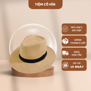 Mũ nón cói Fedora nam nữ cao cấp Tiệm Cô Hìn ship 1 lỗi 1 đổi 1 đóng thùng không lo hỏng
