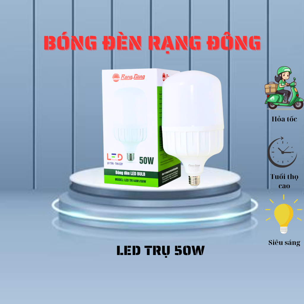 Bóng đèn LED TRỤ 50W Rạng Đông