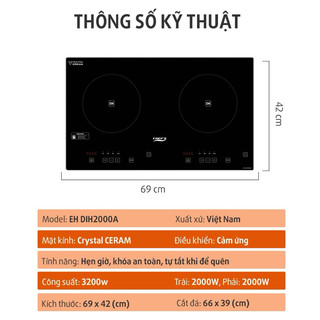 [NEW 2024] Bếp từ Chefs EH DIH2000A
